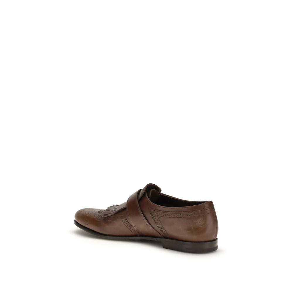 2026 New Arrival Church's Brown Calf Leather Bos Taurus Slip-On Loafers
