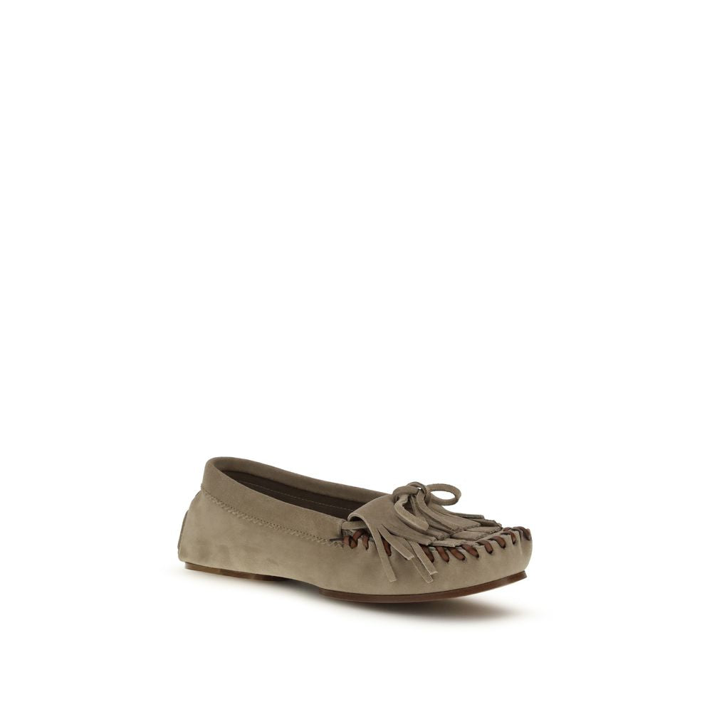 2026 New Arrival Paris Texas Gray Calf Leather Bos Taurus Moccassin