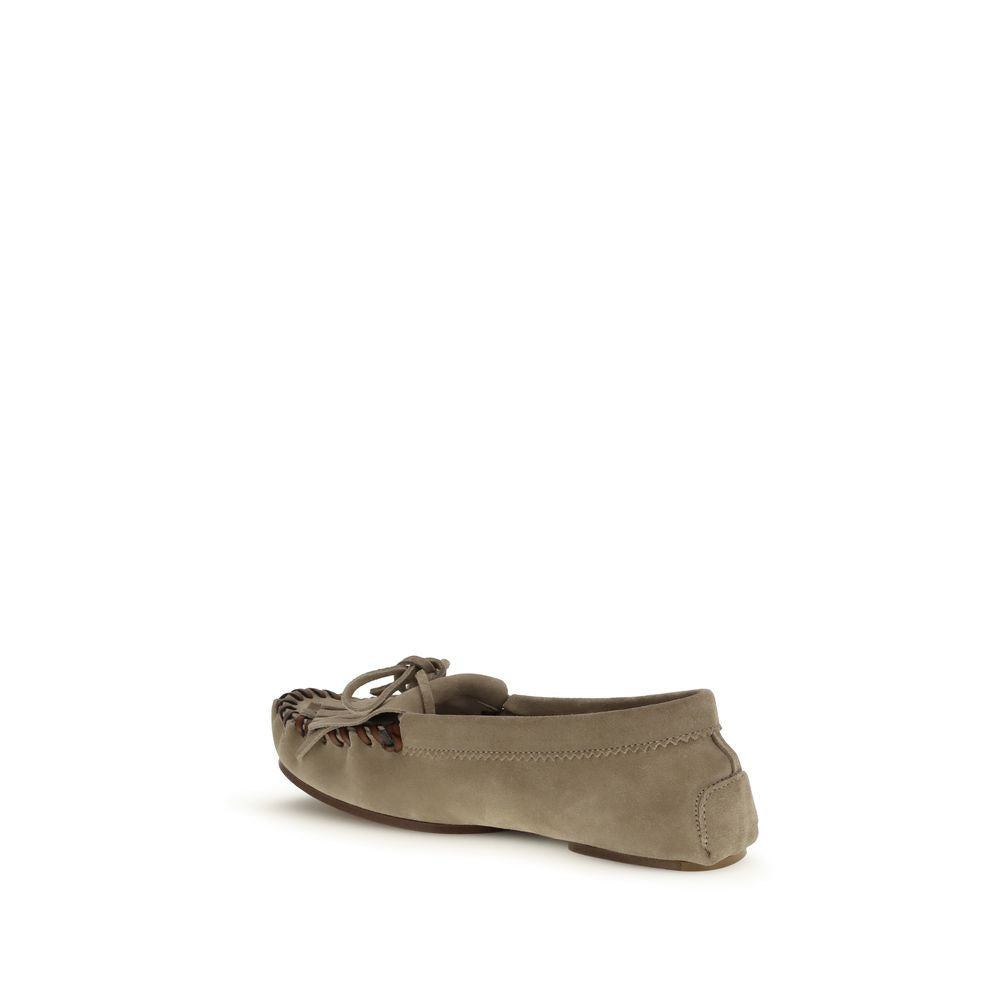 2026 New Arrival Paris Texas Gray Calf Leather Bos Taurus Moccassin