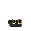 2026 New Arrival Jacquemus Black Calf Leather Bos Taurus Regular Belt