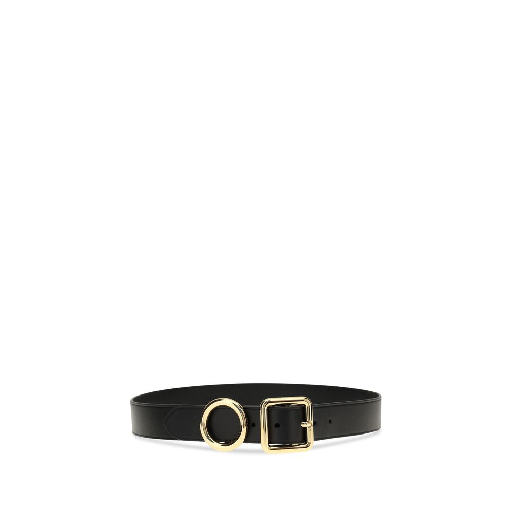 2026 New Arrival Jacquemus Black Calf Leather Bos Taurus Regular Belt