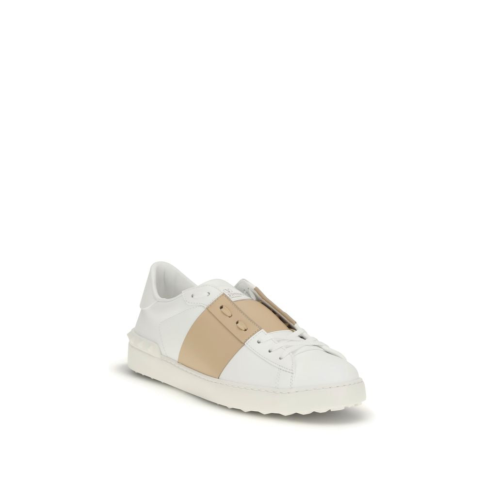 2026 New Arrival Valentino Garavani White Calf Leather Bos Taurus Low Top Sneakers