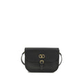 2026 New Arrival Valentino Garavani Black Calf Leather Bos Taurus Shoulder Bag