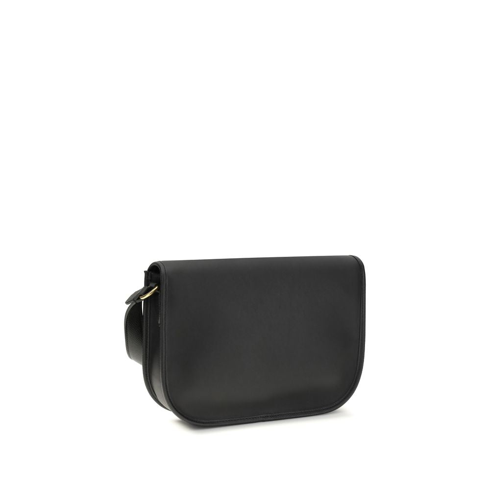 2026 New Arrival Valentino Garavani Black Calf Leather Bos Taurus Shoulder Bag