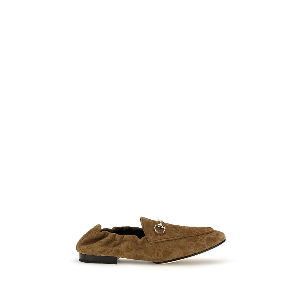 2026 New Arrival Gucci Brown Calf Leather Bos Taurus Slip-On Loafers