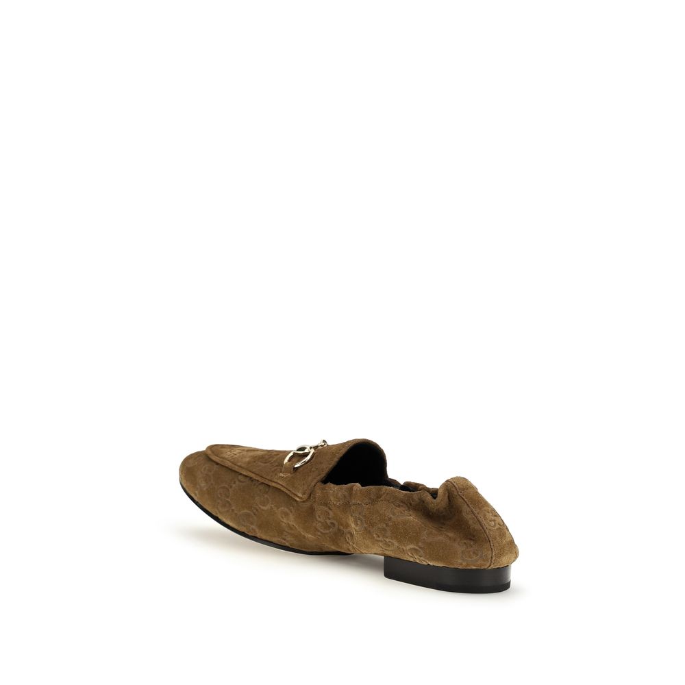 2026 New Arrival Gucci Brown Calf Leather Bos Taurus Slip-On Loafers