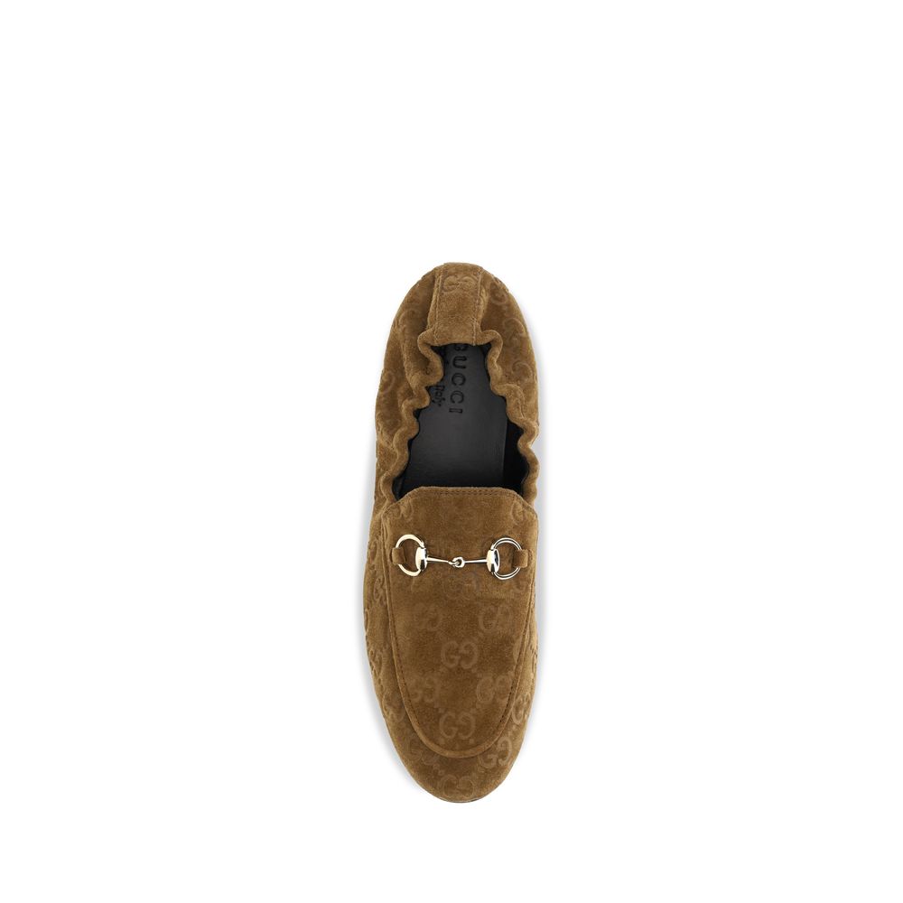 2026 New Arrival Gucci Brown Calf Leather Bos Taurus Slip-On Loafers