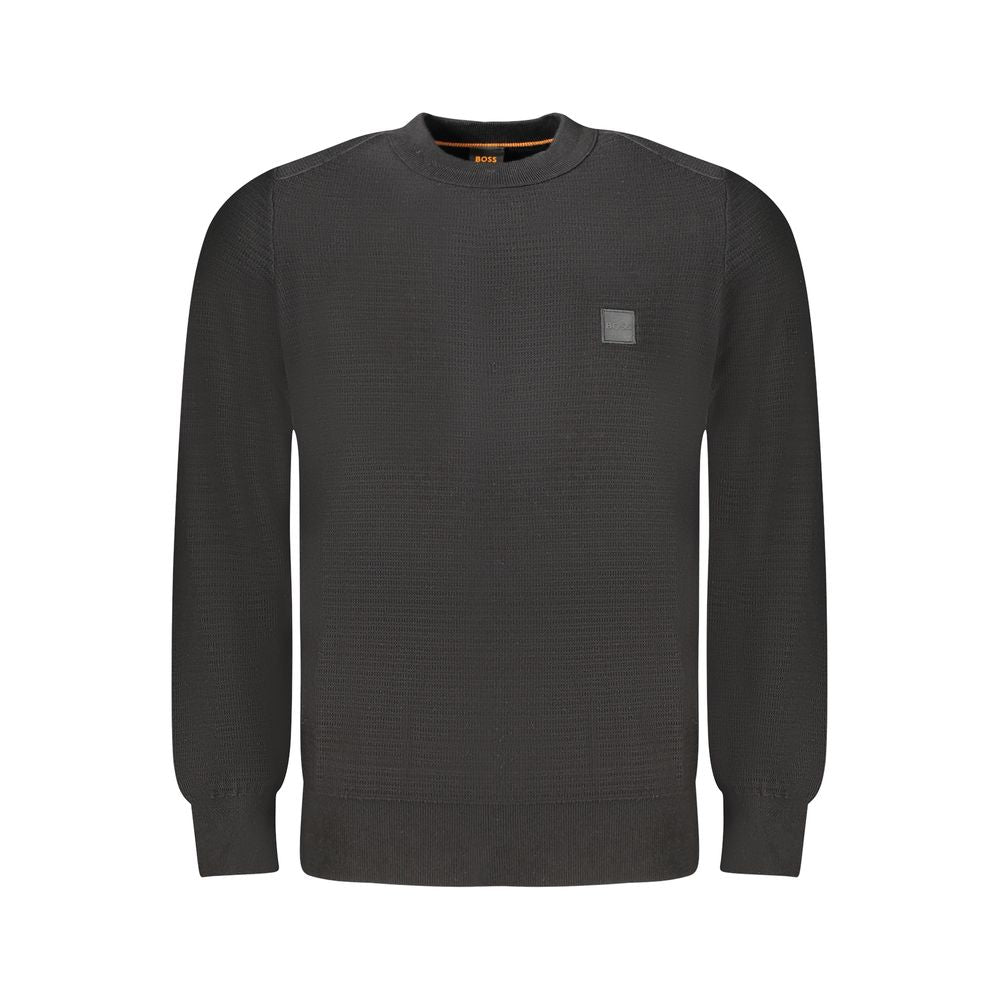 2026 New Arrival Hugo Boss Black Cotton Men Sweater