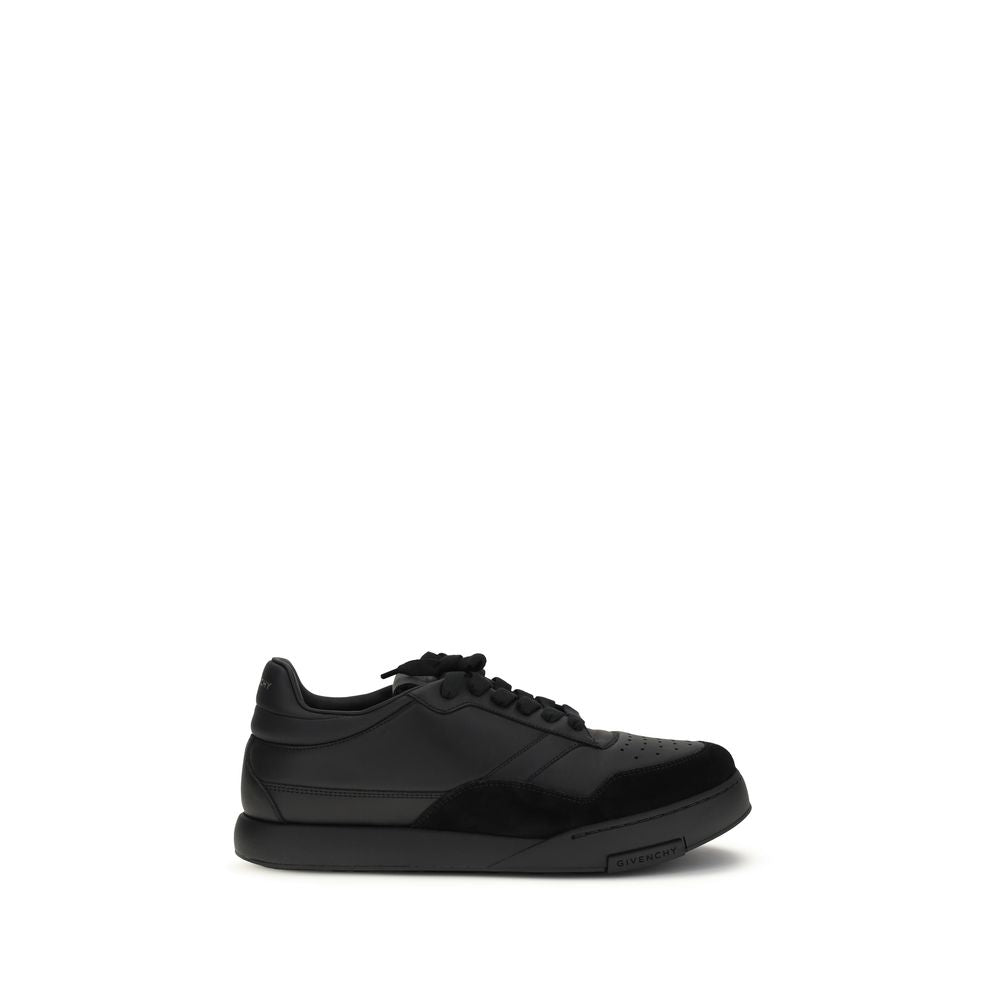 2026 New Arrival Givenchy Black Calf Leather Bos Taurus Low Top Sneakers