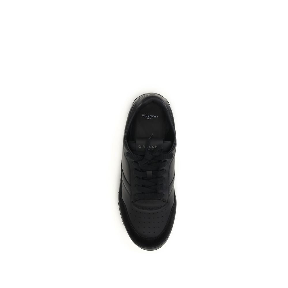 2026 New Arrival Givenchy Black Calf Leather Bos Taurus Low Top Sneakers
