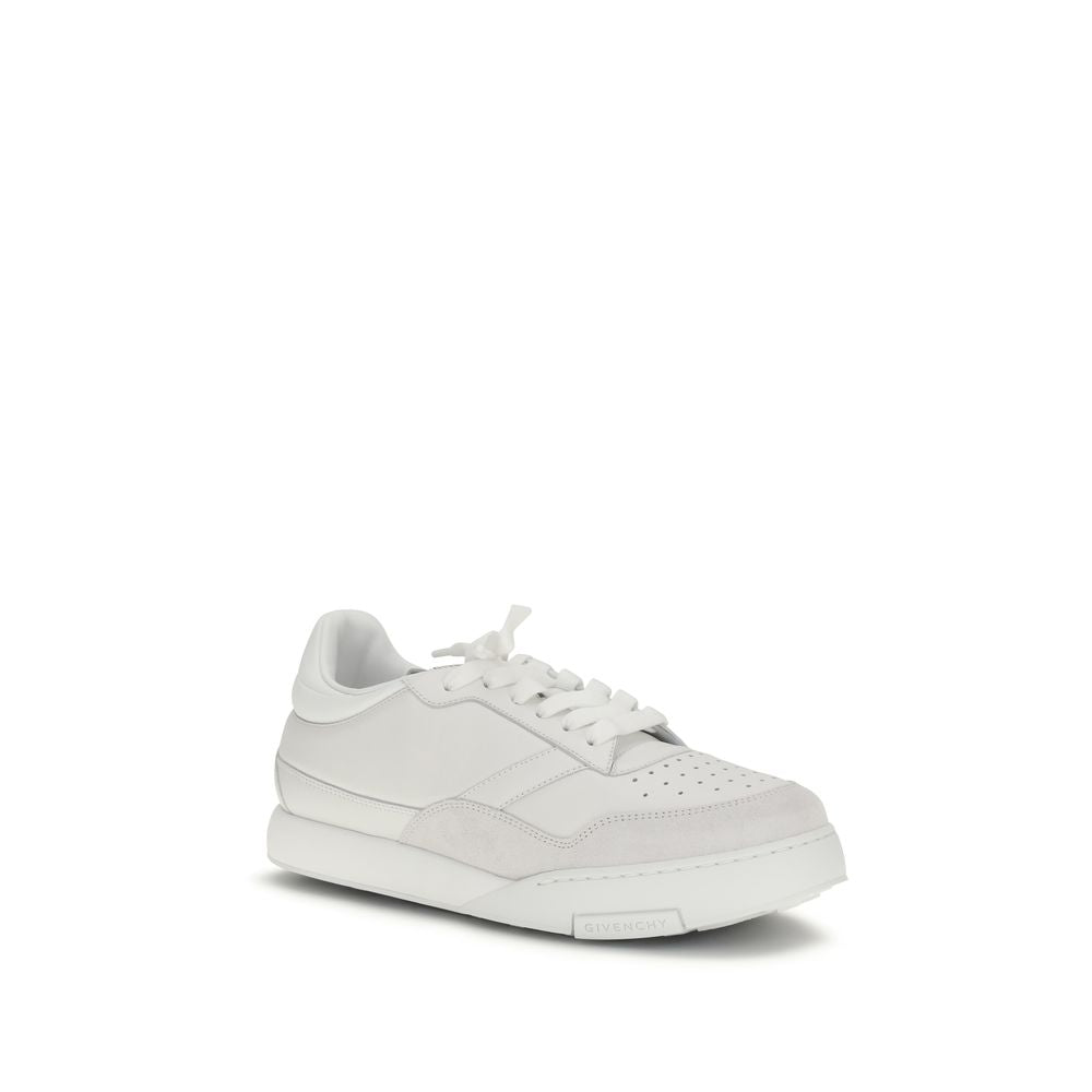 2026 New Arrival Givenchy White Calf Leather Bos Taurus Low Top Sneakers