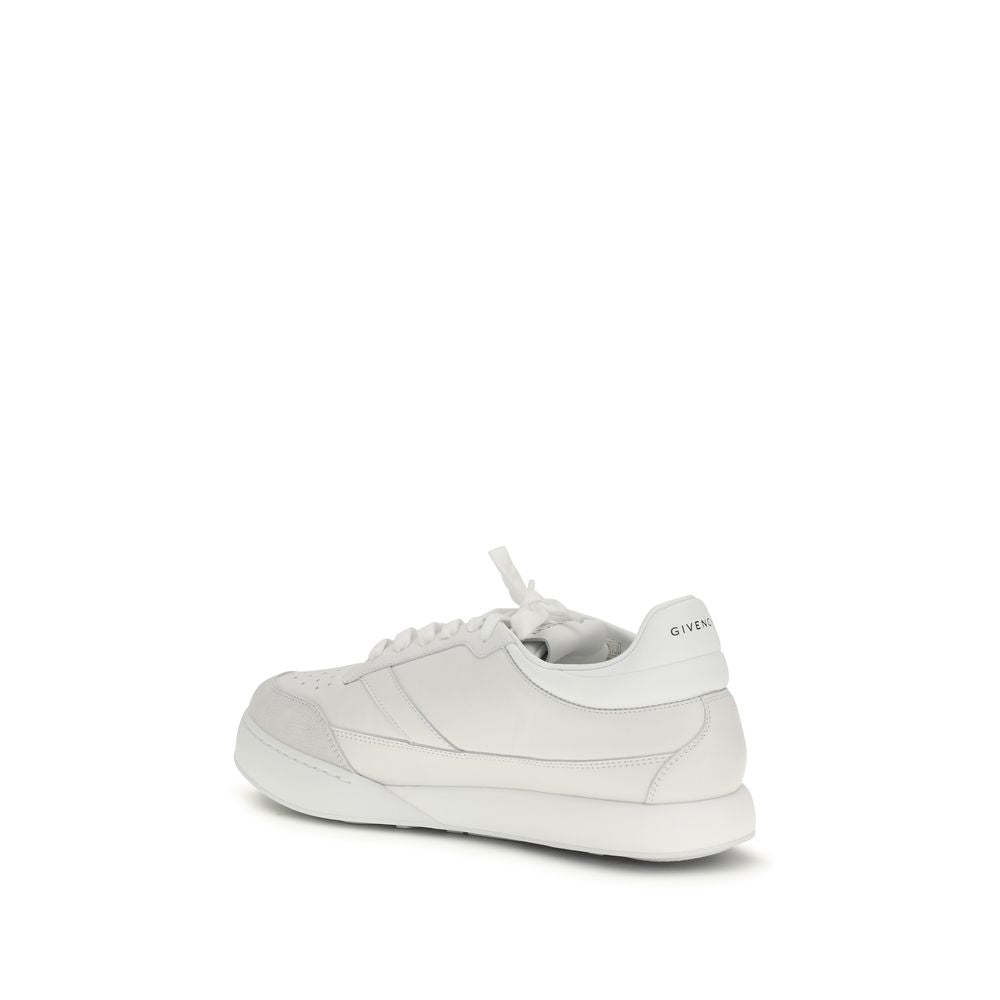 2026 New Arrival Givenchy White Calf Leather Bos Taurus Low Top Sneakers