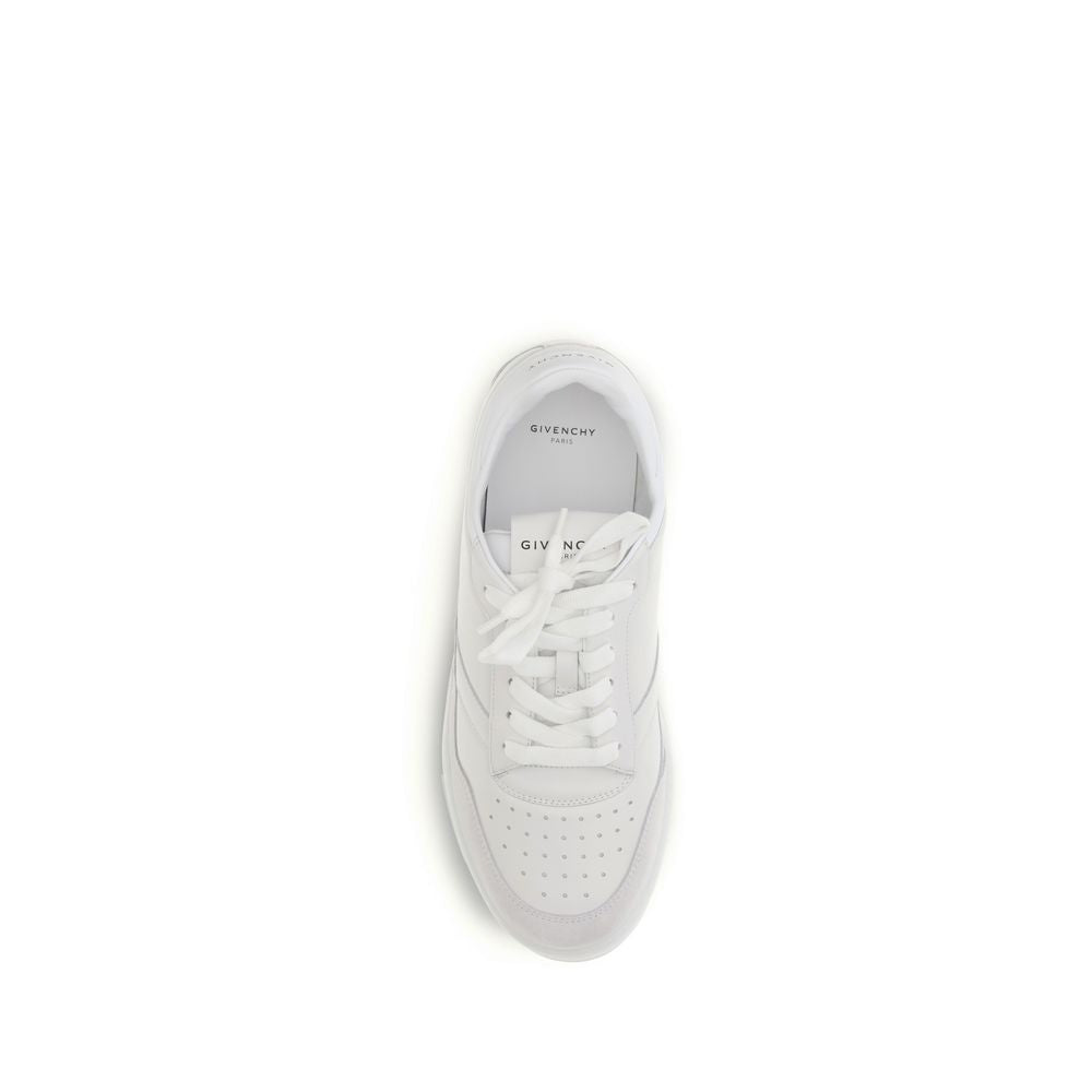 2026 New Arrival Givenchy White Calf Leather Bos Taurus Low Top Sneakers