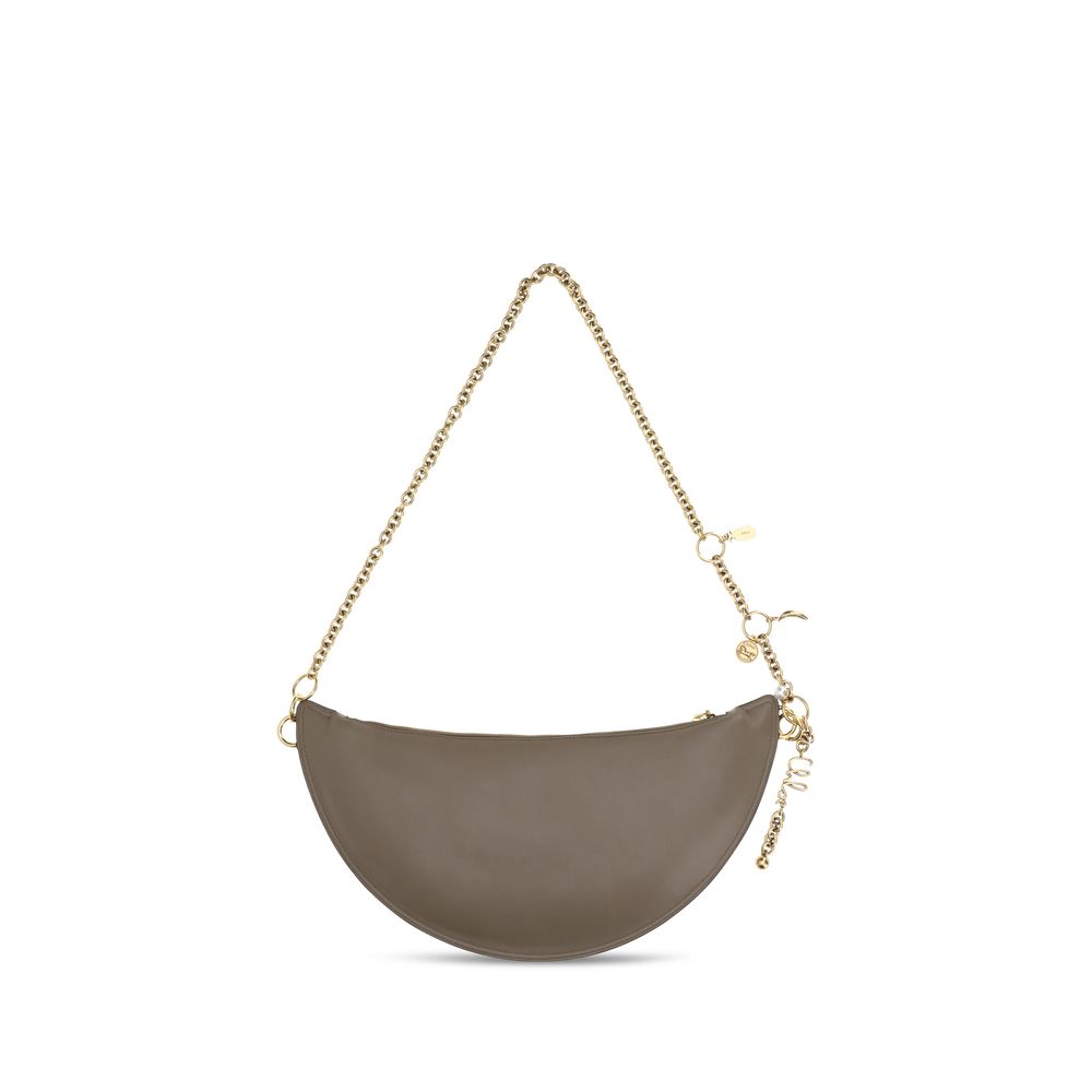 2026 New Arrival Chloé Gray Calf Leather Bos Taurus Shoulder Bag