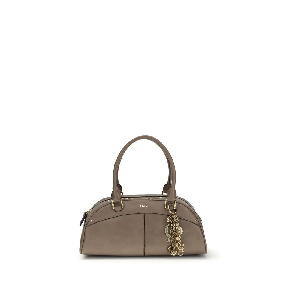 2026 New Arrival Chloé Gray Calf Leather Bos Taurus Handbag