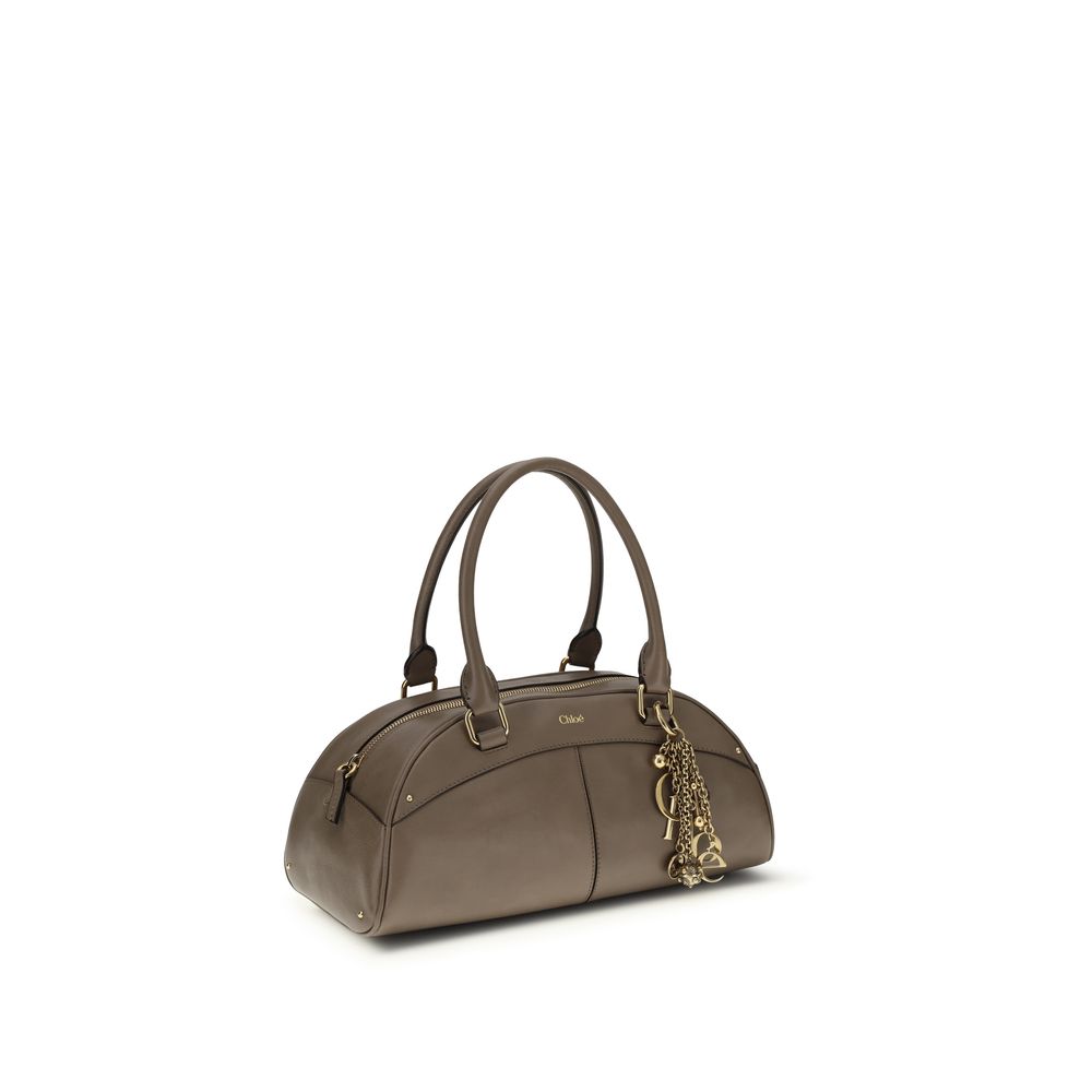 2026 New Arrival Chloé Gray Calf Leather Bos Taurus Handbag
