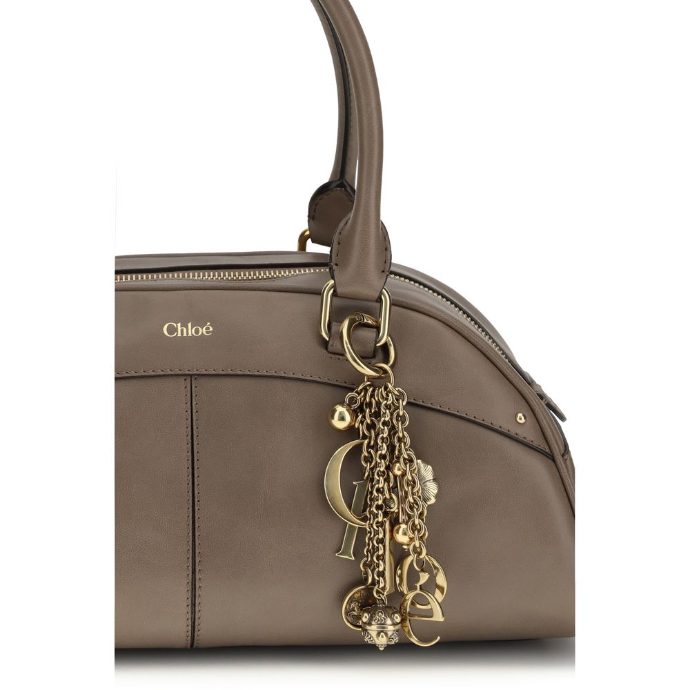2026 New Arrival Chloé Gray Calf Leather Bos Taurus Handbag