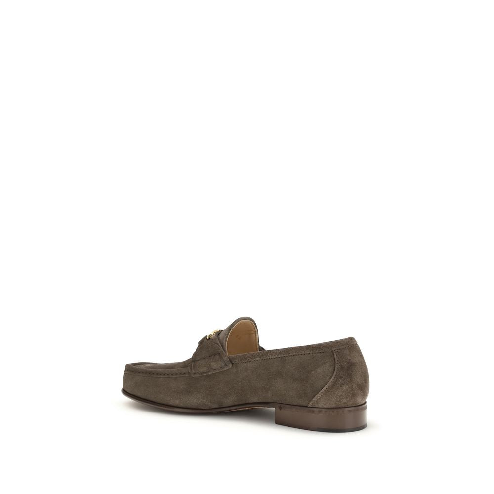 2026 New Arrival Valentino Garavani Brown Calf Leather Bos Taurus Slip-On Loafers