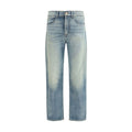 2026 New Arrival 7FOR Blue Cotton Relaxed Fit Jeans