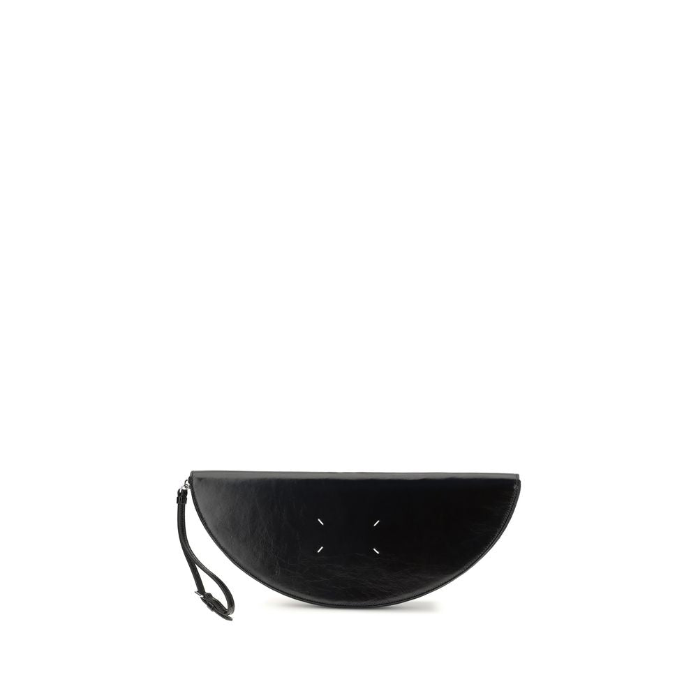 2026 New Arrival Margiela Black Calf Leather Bos Taurus Clutch Bag