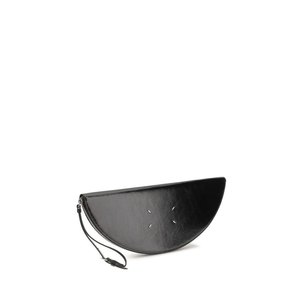 2026 New Arrival Margiela Black Calf Leather Bos Taurus Clutch Bag