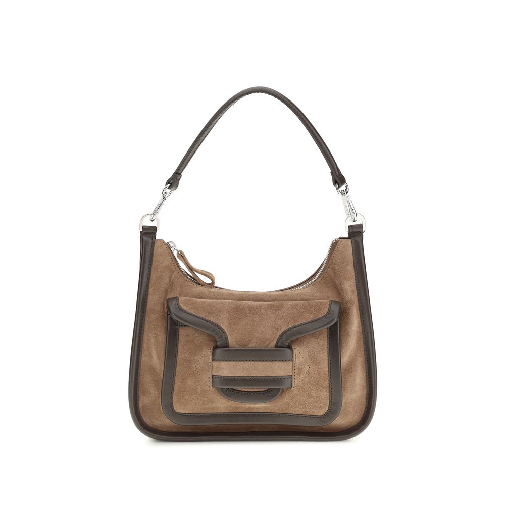2026 New Arrival Pierre Hardy Brown Calf Leather Bos Taurus Shoulder Bag