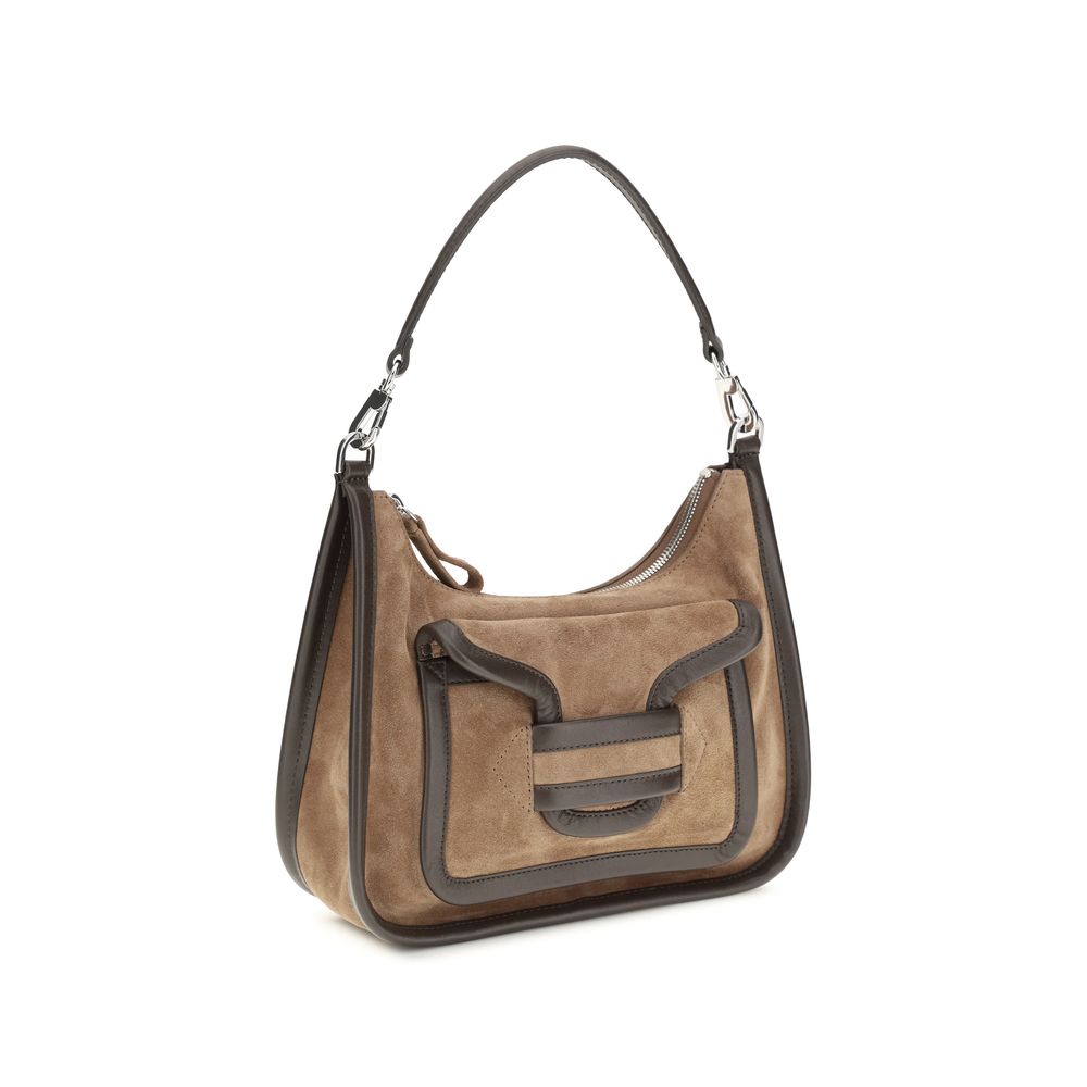 2026 New Arrival Pierre Hardy Brown Calf Leather Bos Taurus Shoulder Bag