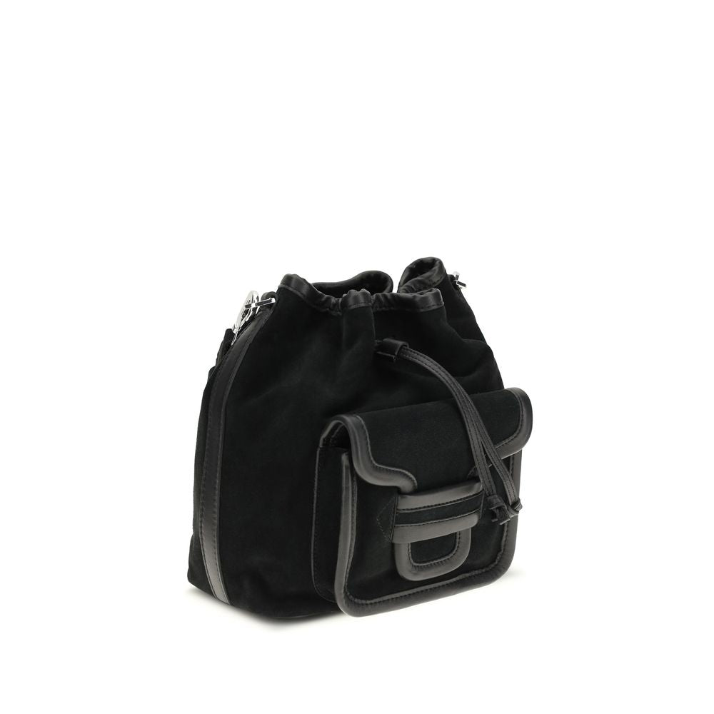 2026 New Arrival Pierre Hardy Black Calf Leather Bos Taurus Backet Bag