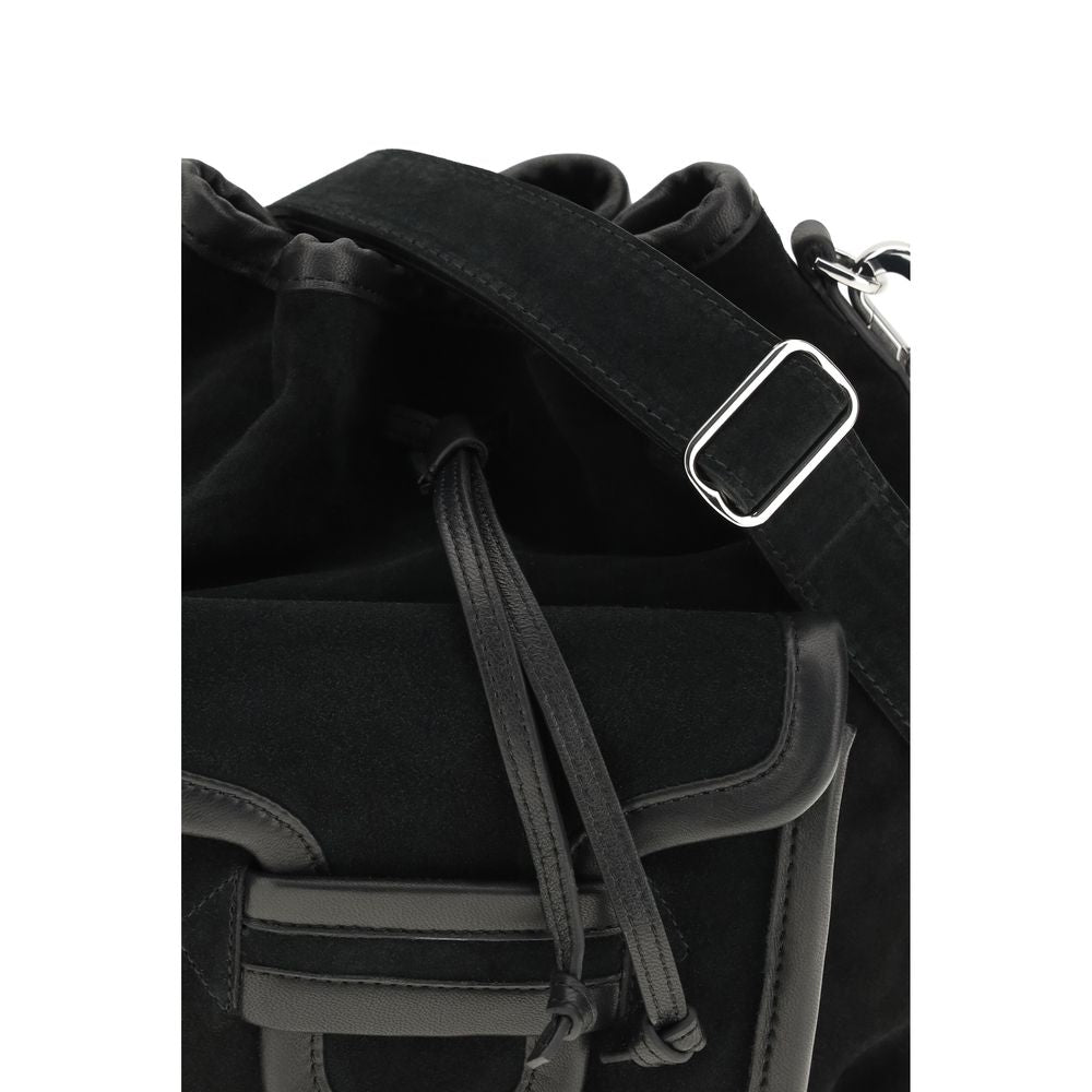 2026 New Arrival Pierre Hardy Black Calf Leather Bos Taurus Backet Bag