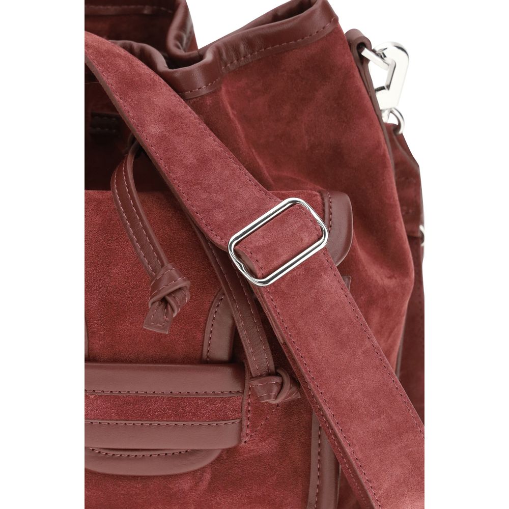2026 New Arrival Pierre Hardy Bordeaux Calf Leather Bos Taurus Backet Bag