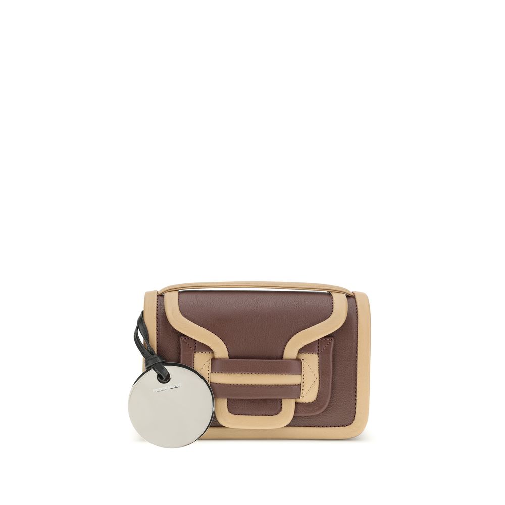 2026 New Arrival Pierre Hardy Brown Calf Leather Bos Taurus Shoulder Bag