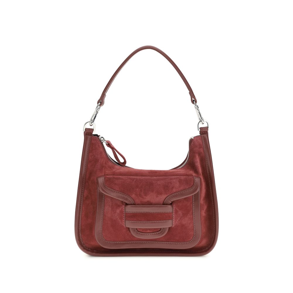 2026 New Arrival Pierre Hardy Bordeaux Calf Leather Bos Taurus Shoulder Bag