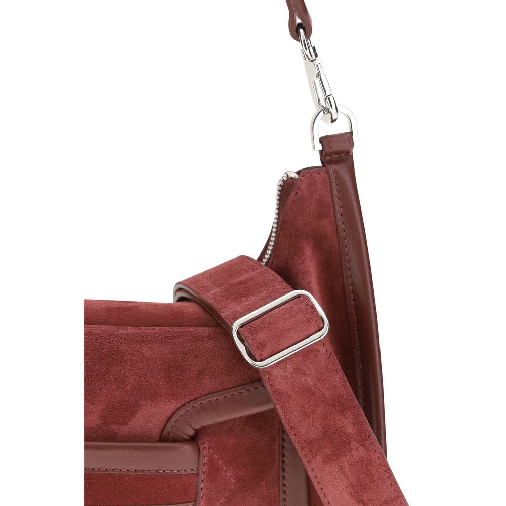 2026 New Arrival Pierre Hardy Bordeaux Calf Leather Bos Taurus Shoulder Bag