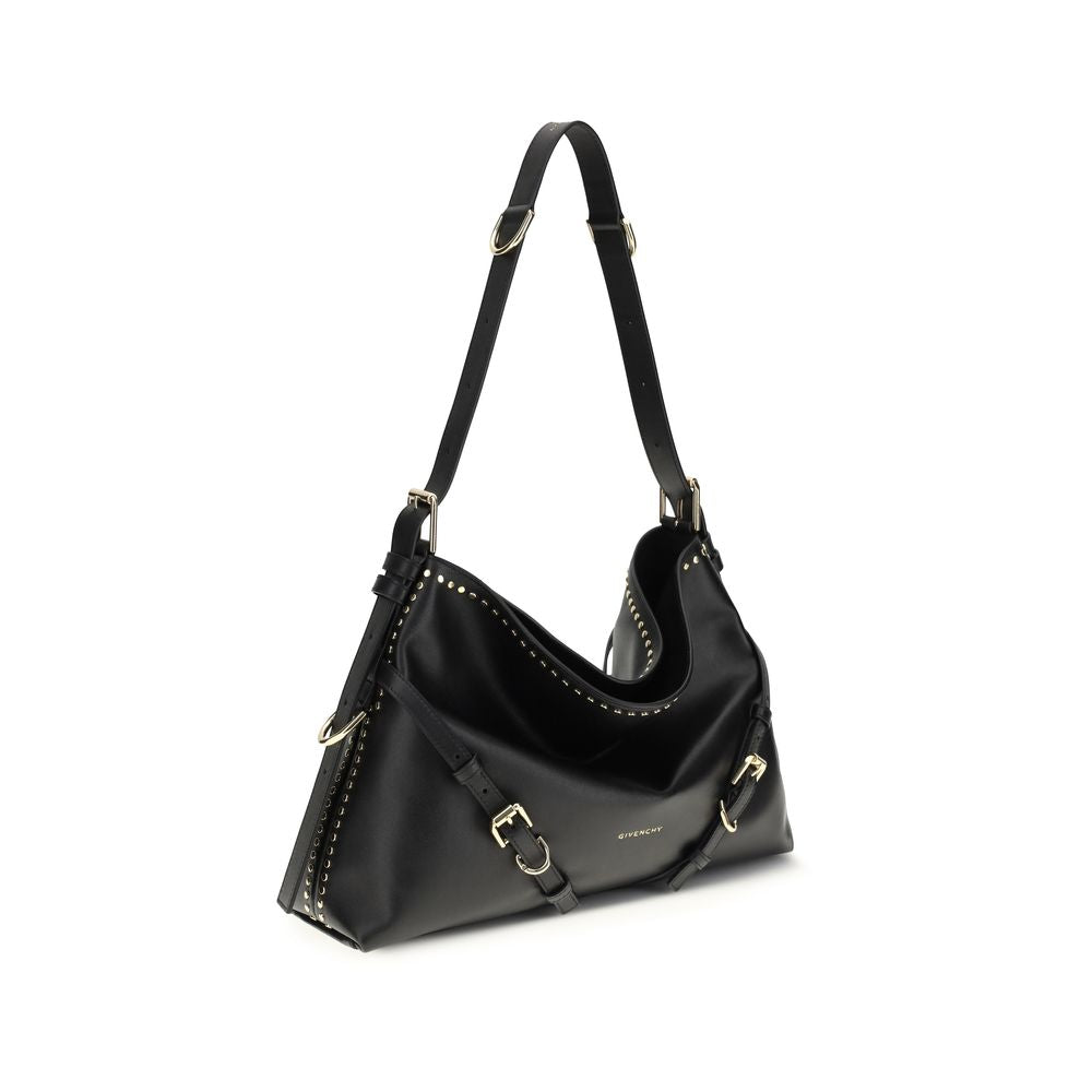2026 New Arrival Givenchy Black Calf Leather Bos Taurus Shoulder Bag