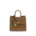 2026 New Arrival Dolce & Gabbana Brown Calf Leather Bos Taurus Handbag