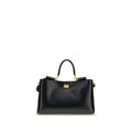 2026 New Arrival Dolce & Gabbana Black Calf Leather Bos Taurus Shoulder Bag