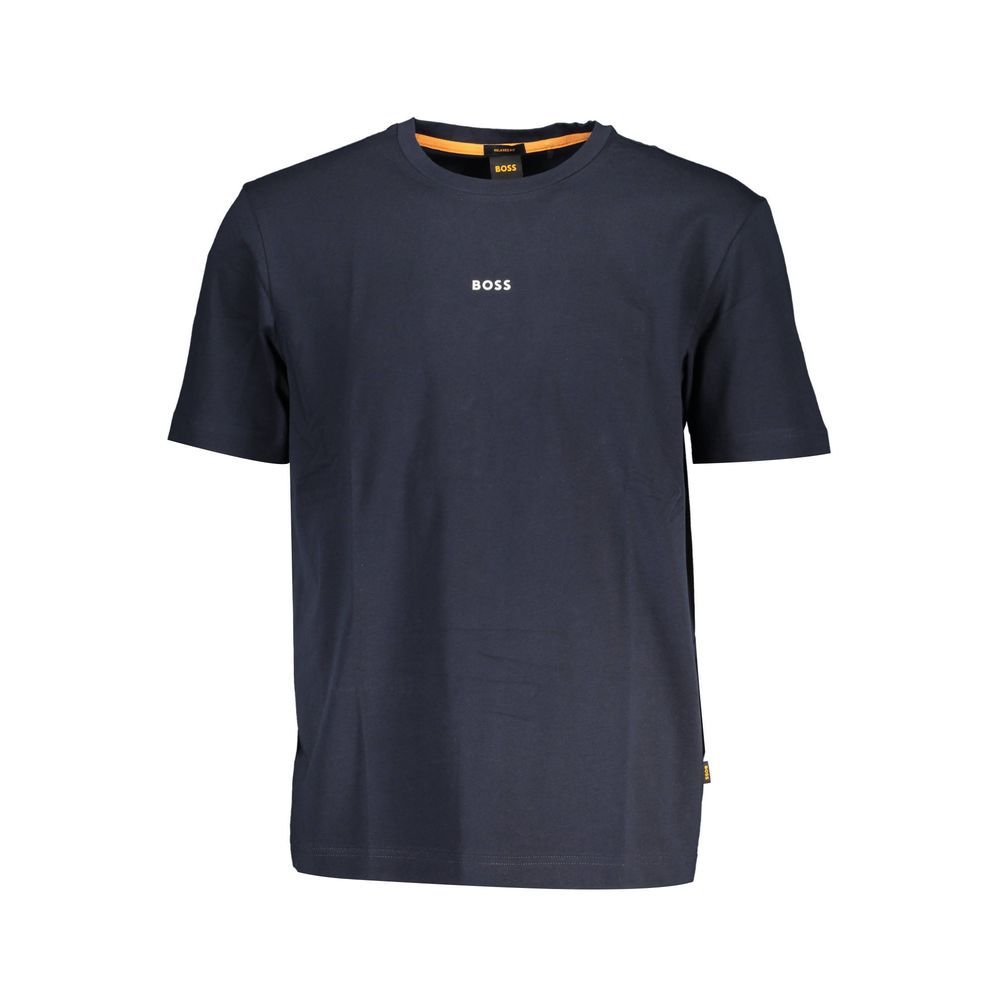 2026 New Arrival Hugo Boss Blue Organic Cotton Men's T-Shirt