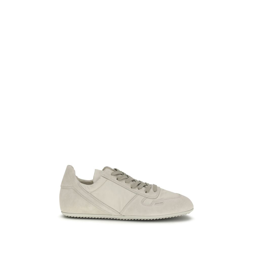 2026 New Arrival Rick Owens Gray Calf Leather Bos Taurus Low Top Sneakers
