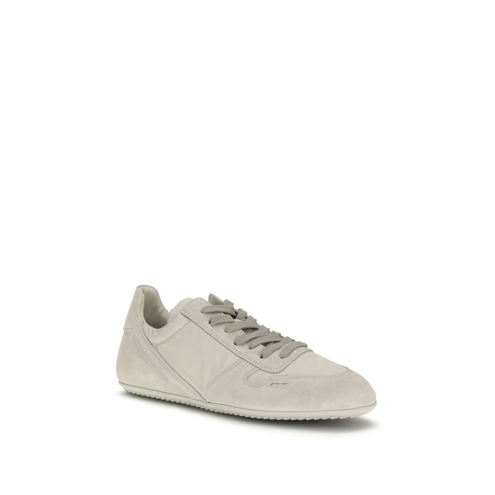 2026 New Arrival Rick Owens Gray Calf Leather Bos Taurus Low Top Sneakers