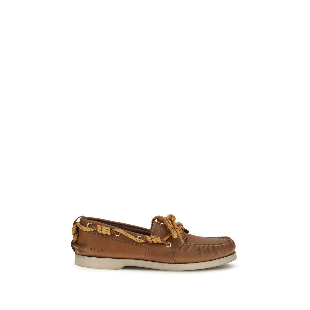 2026 New Arrival Golden Goose Brown Calf Leather Bos Taurus Slip-On Loafers