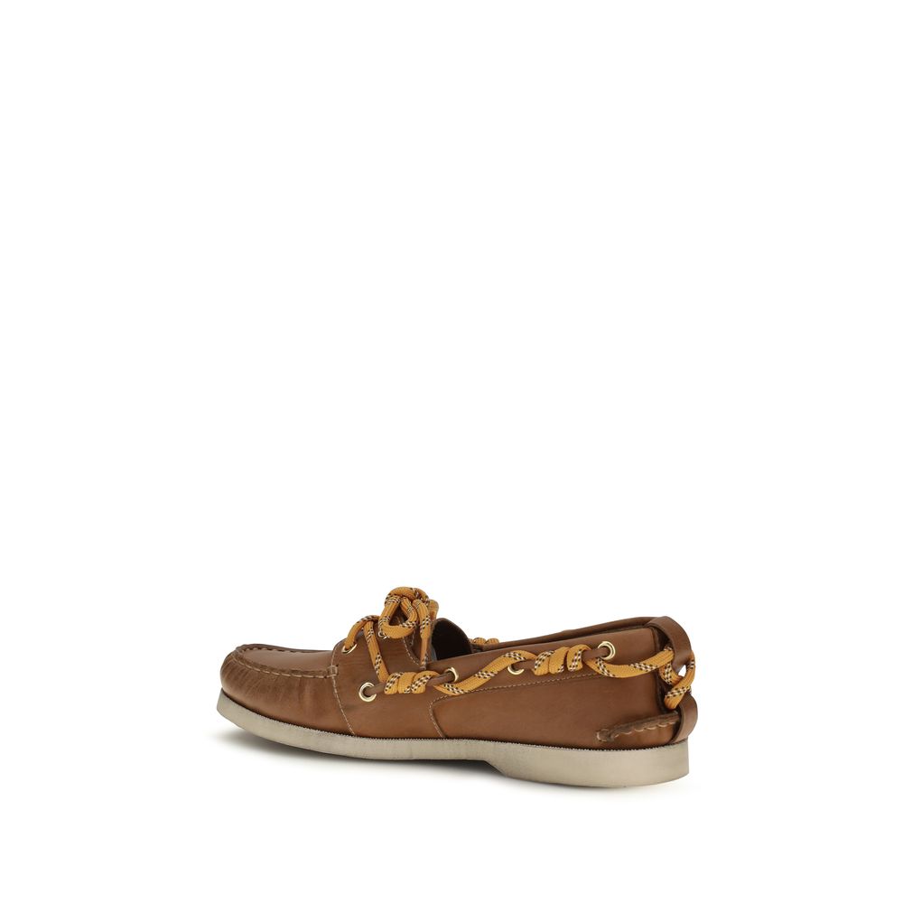 2026 New Arrival Golden Goose Brown Calf Leather Bos Taurus Slip-On Loafers