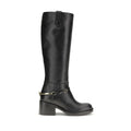 2026 New Arrival Chloé Black Calf Leather Bos Taurus Lace-Up Boots