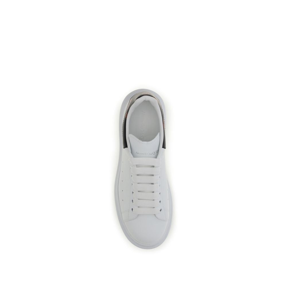 2026 New Arrival Alexander McQueen White Calf Leather Bos Taurus Chunky Sneakers