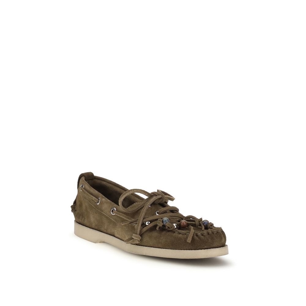 2026 New Arrival Golden Goose Bicolor Calf Leather Bos Taurus Slip-On Loafers