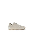 2026 New Arrival Brunello Cucinelli Beige Calf Leather Bos Taurus Low Top Sneakers