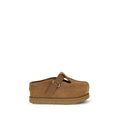 2026 New Arrival UGG Brown Calf Leather Bos Taurus Mules
