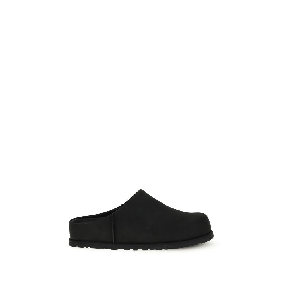 2026 New Arrival UGG Black Calf Leather Bos Taurus Mules