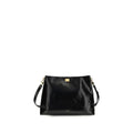 2026 New Arrival Dolce & Gabbana Black Calf Leather Bos Taurus Shoulder Bag