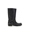 2026 New Arrival Golden Goose Black Calf Leather Bos Taurus Ankle Boots