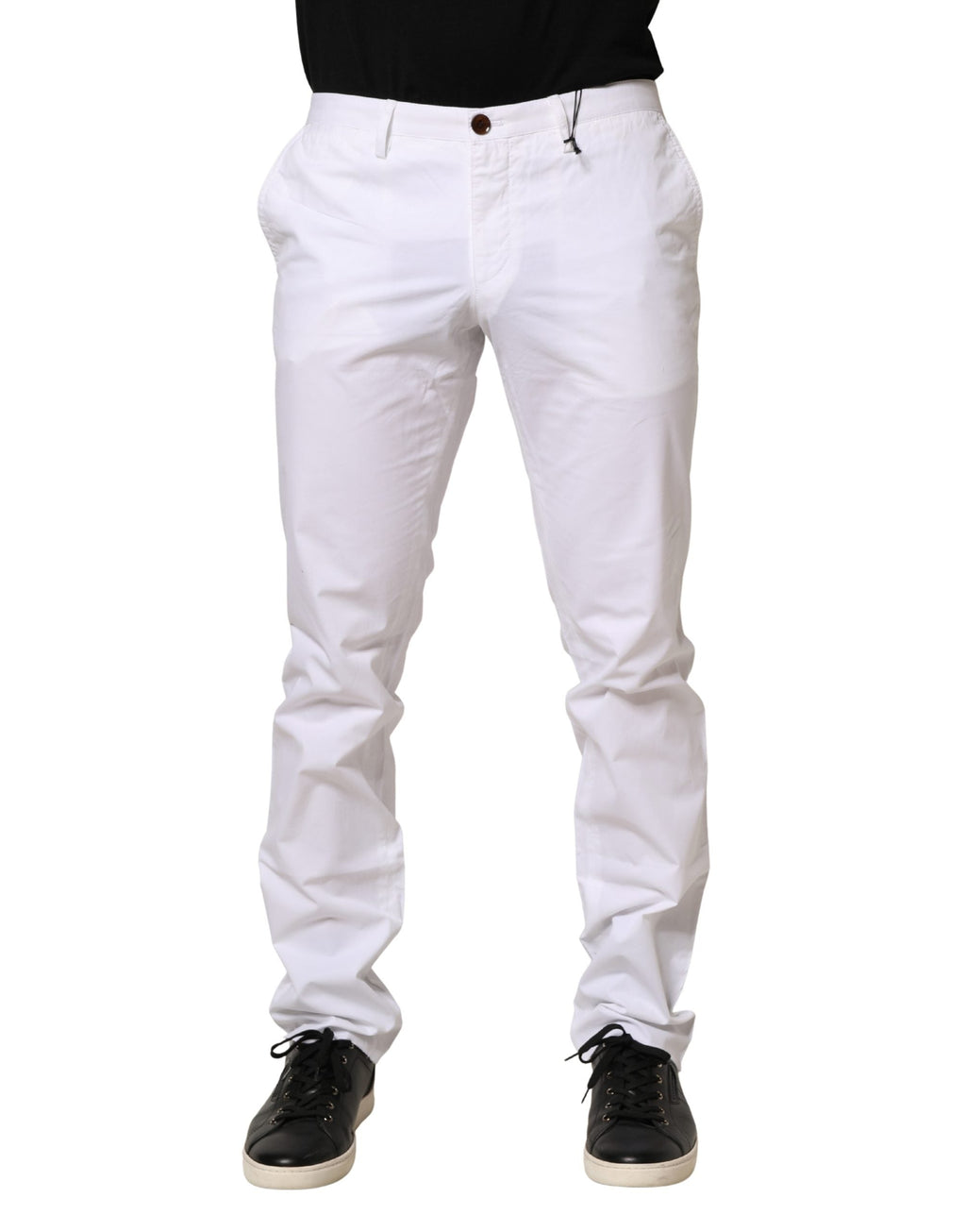 2026 New Arrival Hugo Boss White Mid Waist Skinny Chino Casual Trouser Pants
